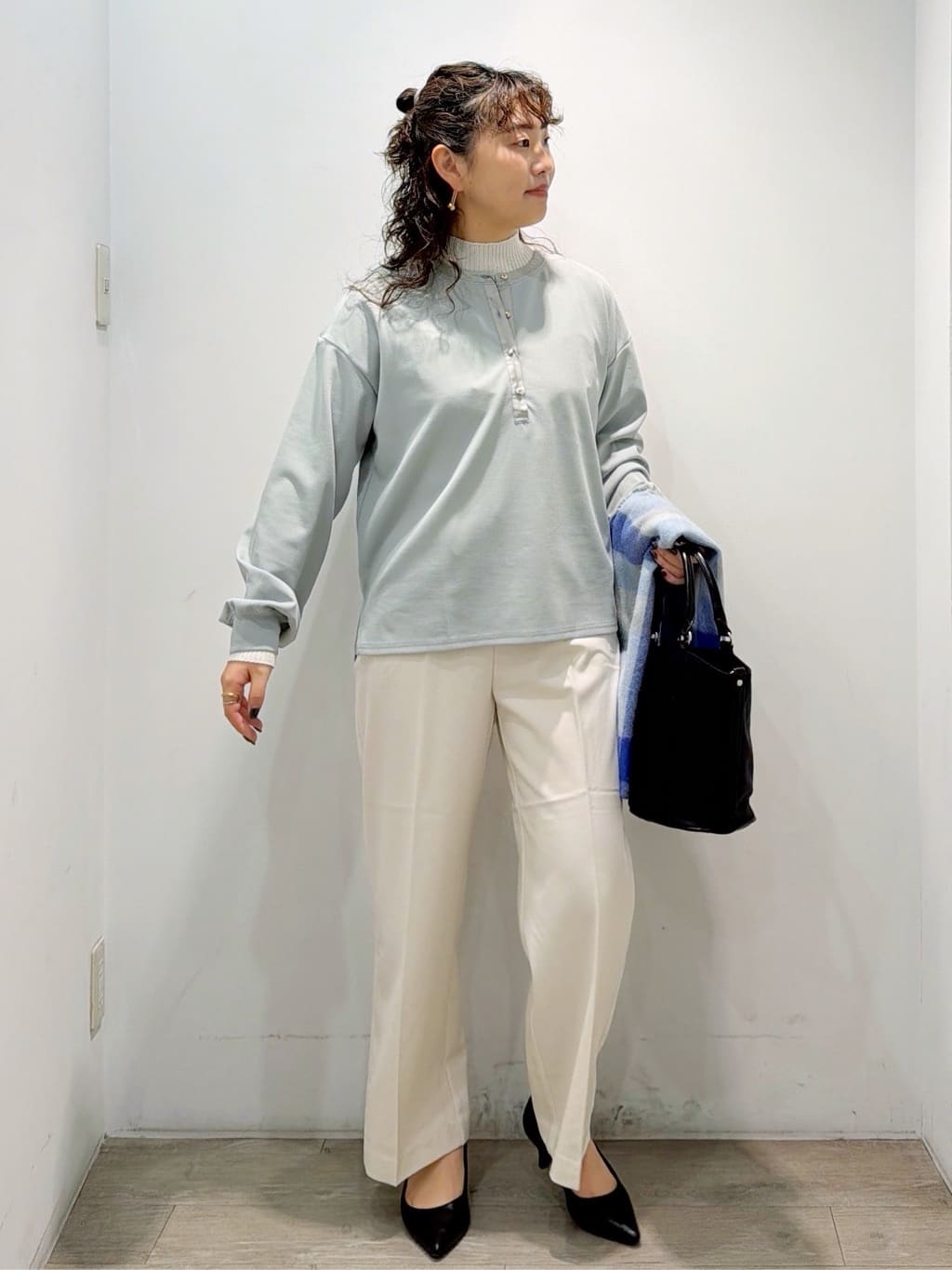 sumicaさんの「OPAQUE.CLIP｜ハイネックリブニット【洗濯機OK】」を使ったコーディネート