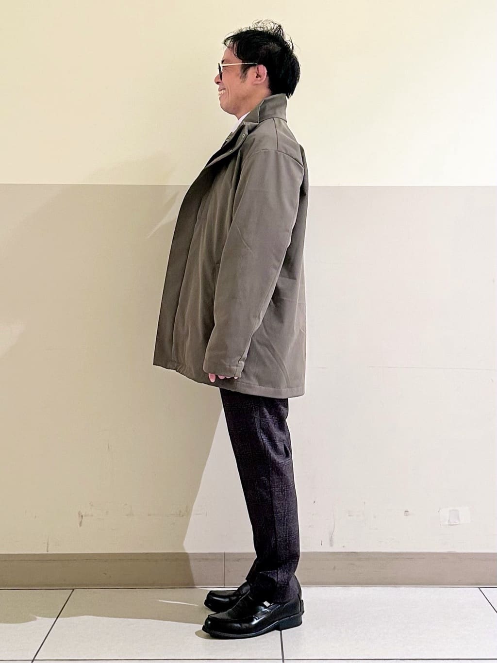 KENJI Iさんの「THE SHOP TK｜【3WAY】中綿ライナー付き カルゼコート　洗濯機OK/ON・OFF対応」を使ったコーディネート