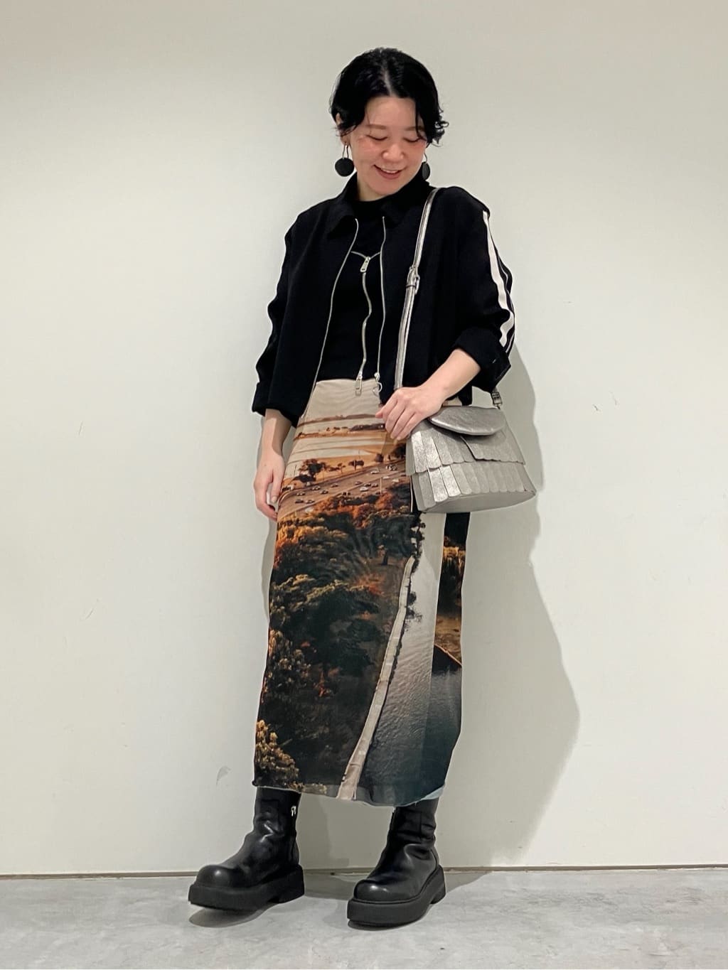 Cさんの「HIROKO HAYASHI｜FRANGIA（フランジャ）ショルダーバッグ」を使ったコーディネート