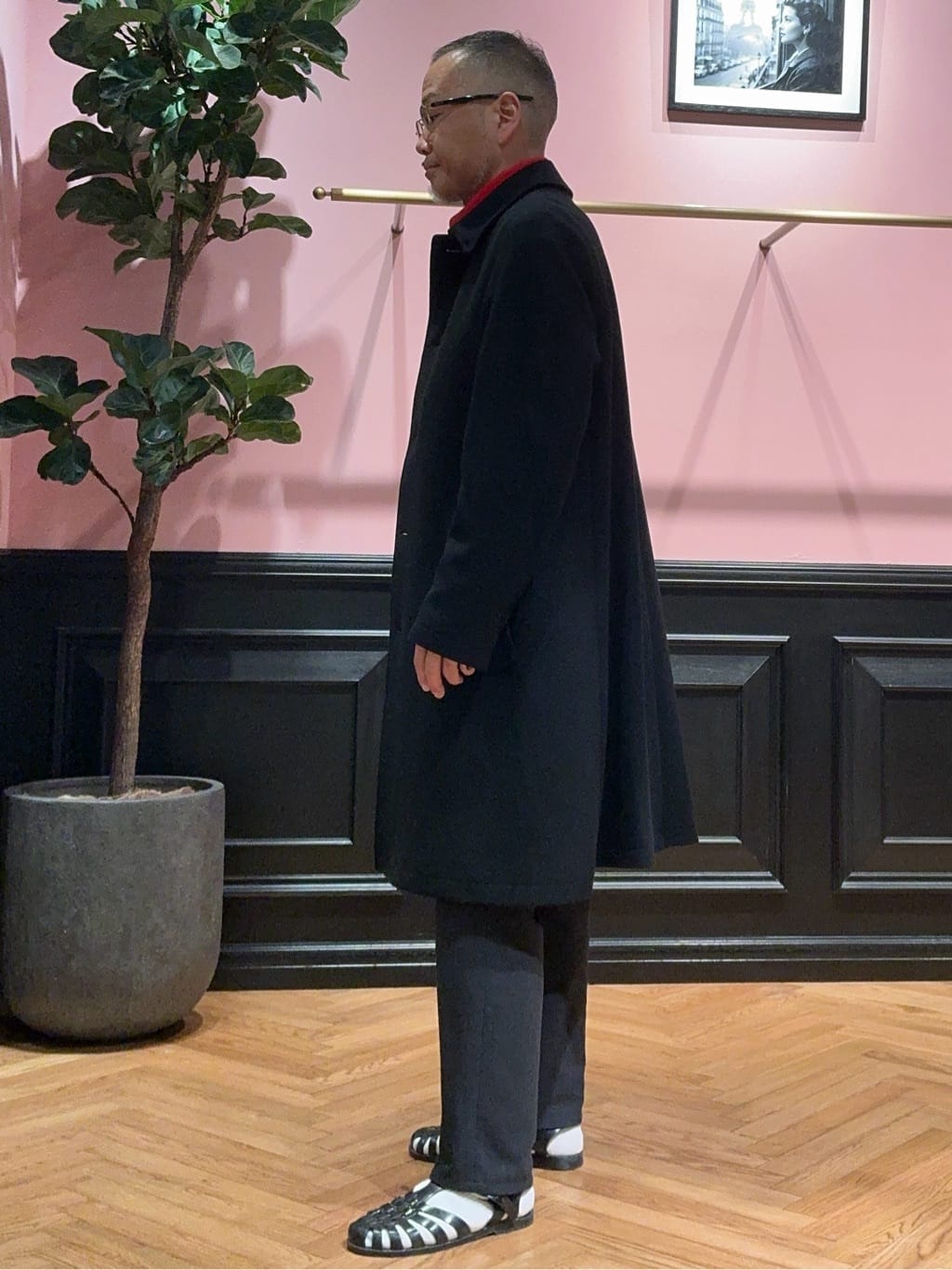 torigoeさんの「DRESSTERIOR｜◆【SUPER140&rsquo;sウール】メルトン ステンカラーコート」を使ったコーディネート
