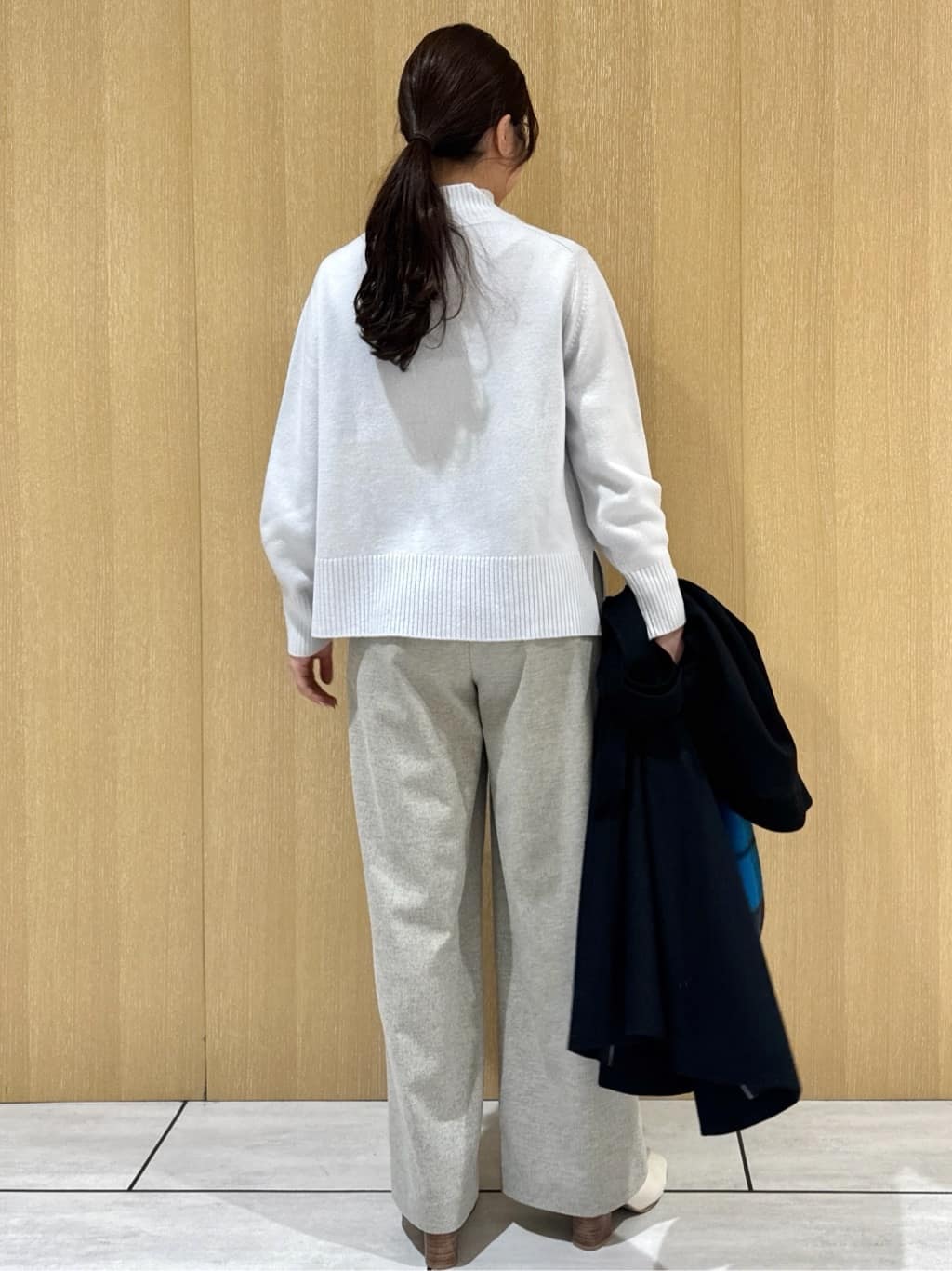 nanaさんの「UNTITLED｜【8色展開/洗える】ウールカシミヤ ハイネックニット」を使ったコーディネート