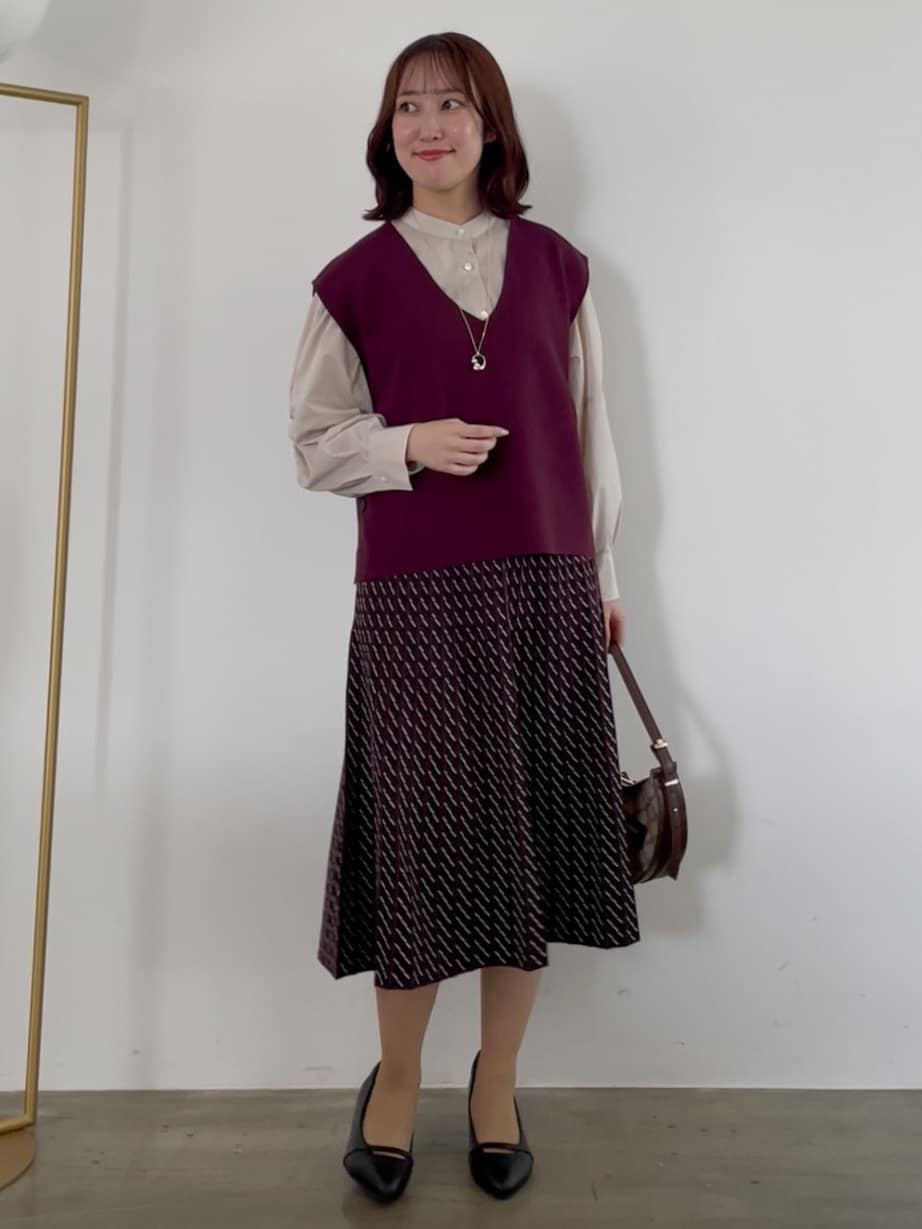 yukariさんの「Reflect｜【さらっと一枚で決まる／重ね着にもおすすめ◎】タックスリーブシャツブラウス」を使ったコーディネート