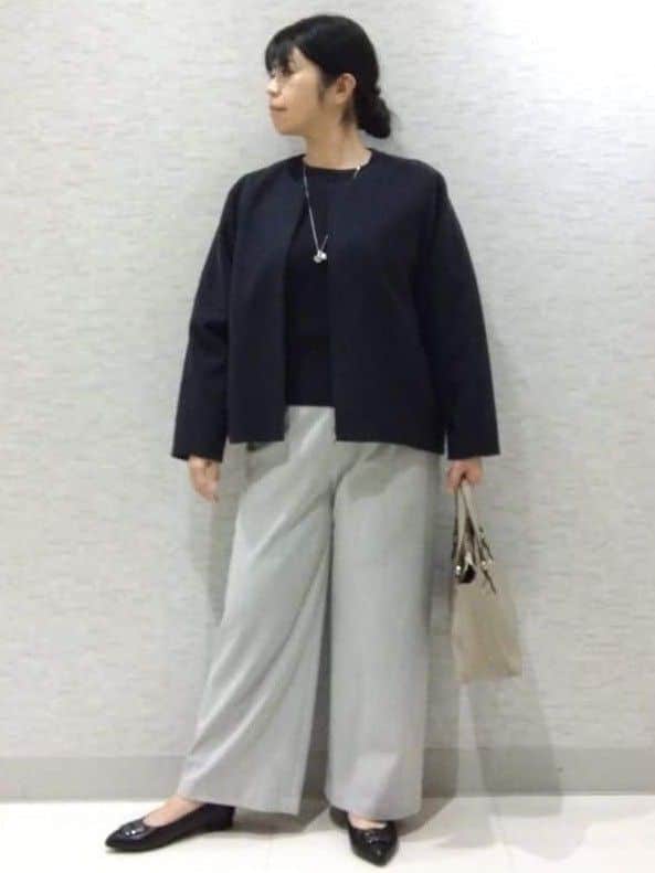 sakoさんの「Reflect｜【ゆったりシルエット】ジャージメルトンコクーンジャケット」を使ったコーディネート