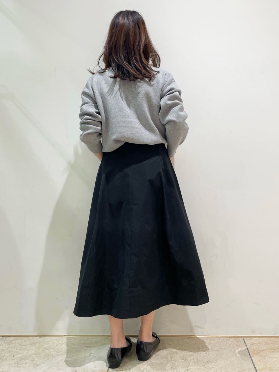 ともも。さんの「OPAQUE.CLIP｜襟付きロゴジャカードニット【洗濯機OK】」を使ったコーディネート