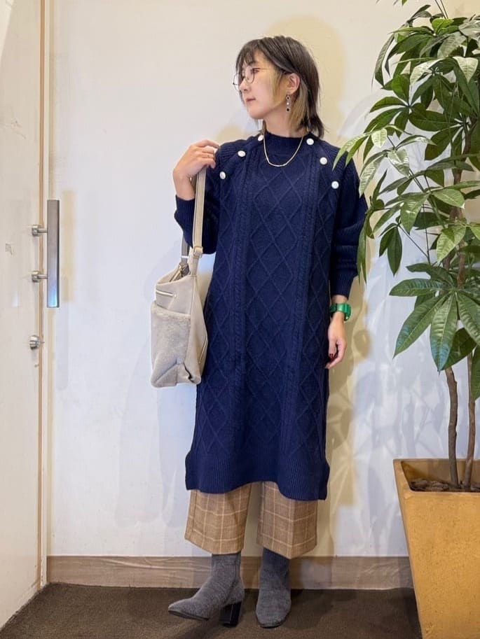 misakiさんの「SHOO･LA･RUE｜【洗濯機可/S-LL】きちんと見えする あったか裏起毛ガウチョパンツ」を使ったコーディネート