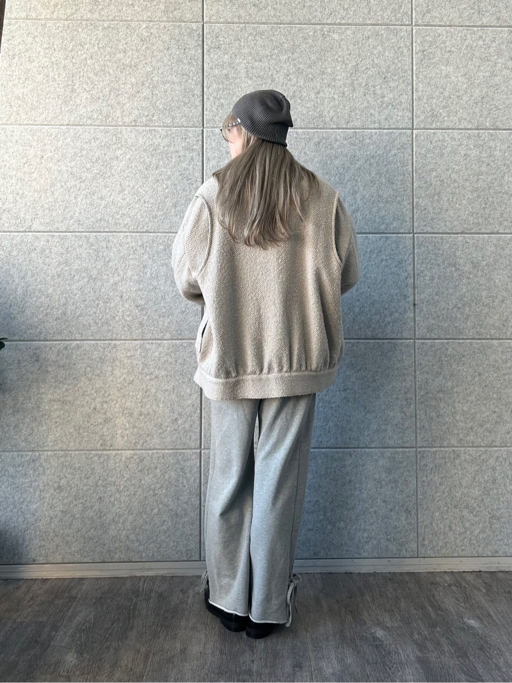honoka Aさんの「CODE A｜oversized tweed blouson」を使ったコーディネート