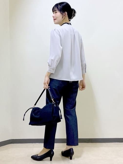  beni_gingerさんの「Reflect｜【高身長さんに嬉しい長め丈追加！／私のパンツ／すっきり見え◎】テーパードパンツ」を使ったコーディネート