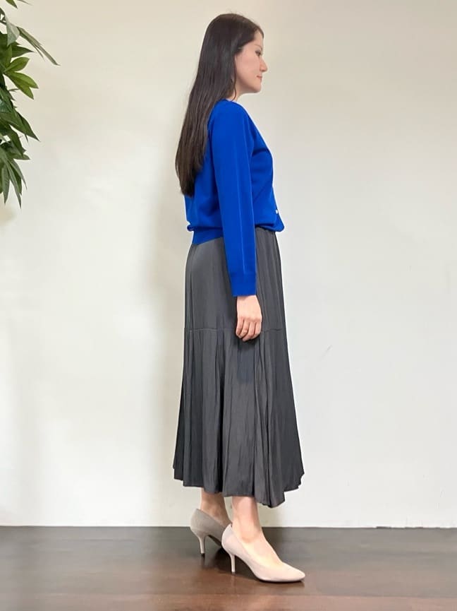 カレンさんの「UNTITLED｜【アンサンブル可/薄手】ベーシッククルーネックカーディガン」を使ったコーディネート