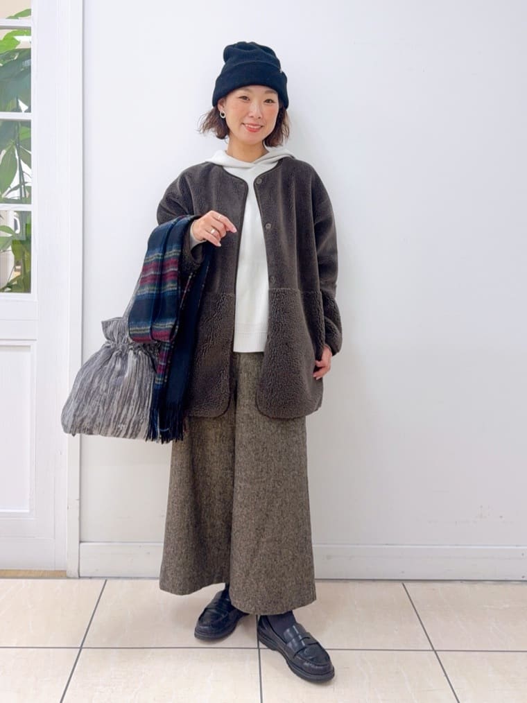 Osawaさんの「Dessin｜【2WAY】フェイクムートンコート」を使ったコーディネート