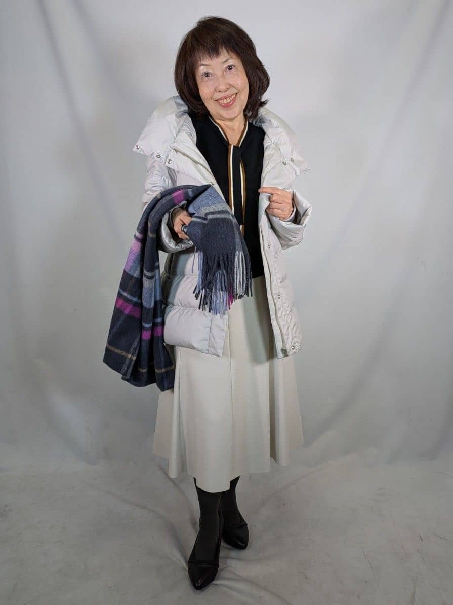 k.kazunoさんの「Reflect｜【選べる5色◎】フレアフリュイドスカート」を使ったコーディネート