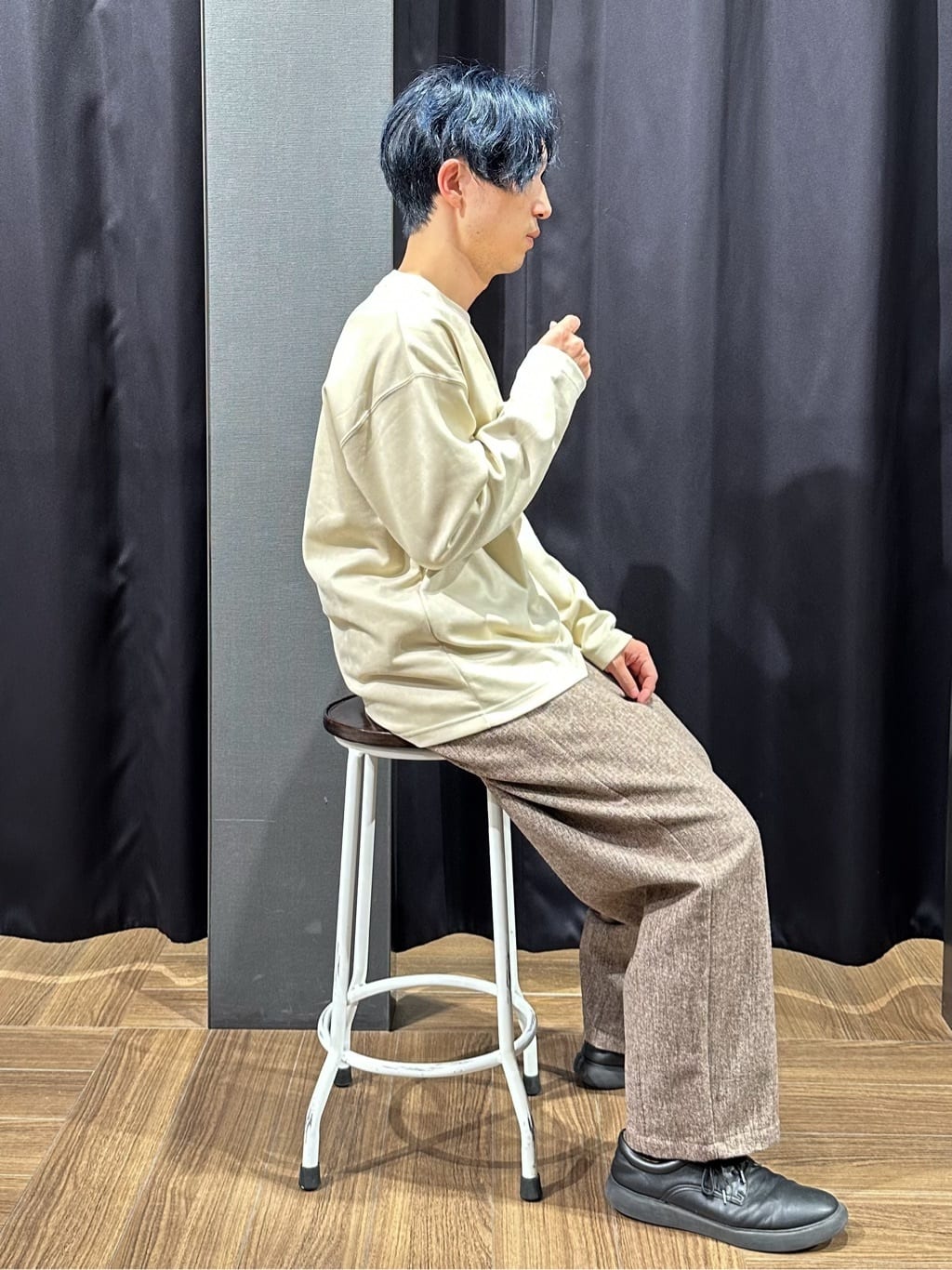 tomoyaさんの「THE SHOP TK｜スエード フォトプリントスウェット 【洗濯機OK】」を使ったコーディネート