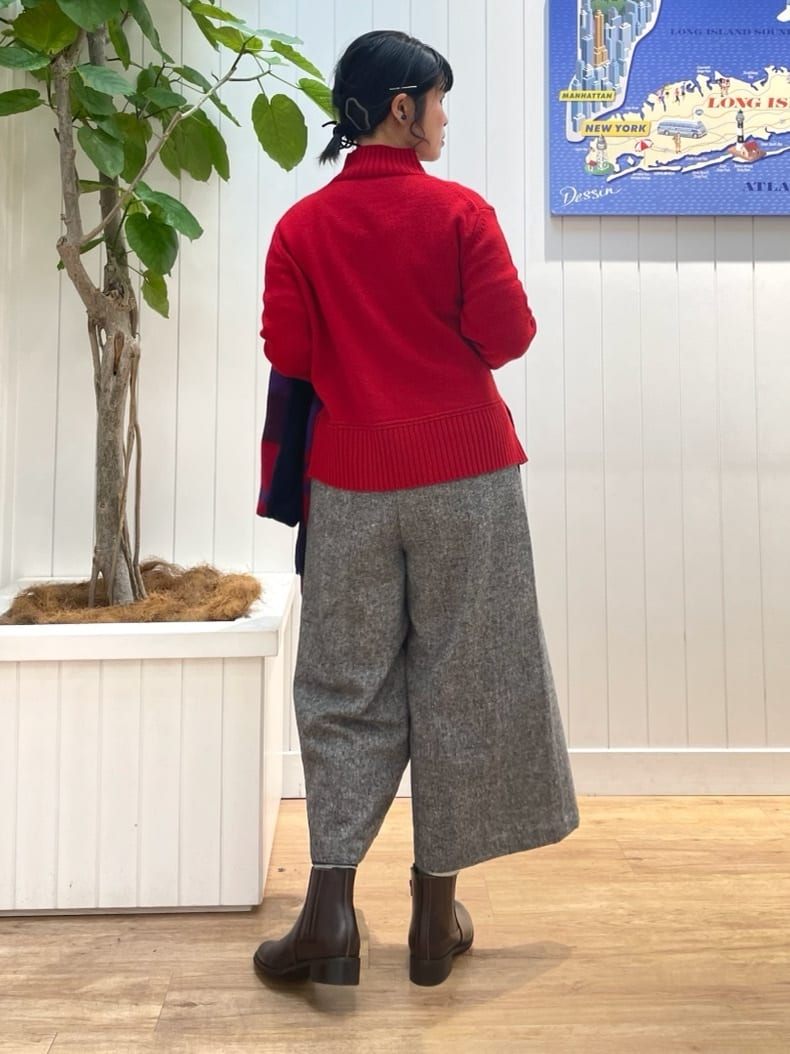 mikaさんの「Dessin｜【洗える】センタータックラインハイネックニット」を使ったコーディネート