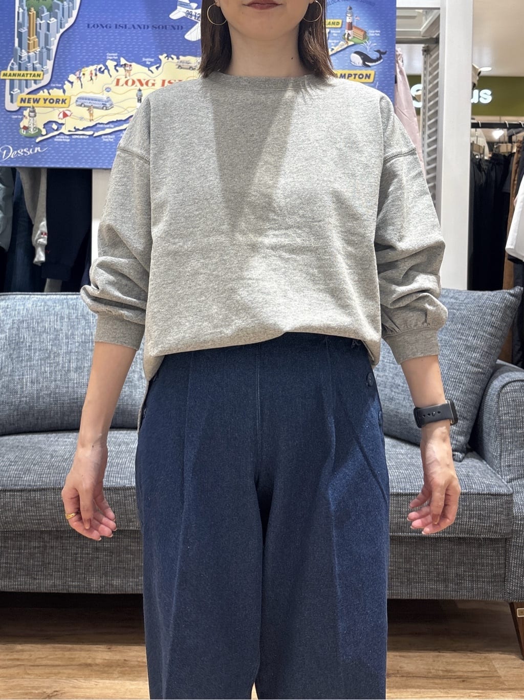 risaさんの「Dessin｜【洗える】マリンデニムパンツ」を使ったコーディネート