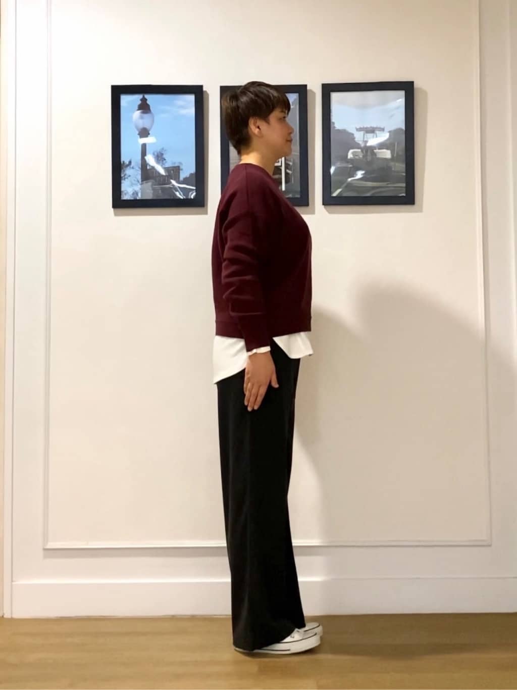 Hiroさんの「Dessin｜【美シルエット/洗える】切替カットソー」を使ったコーディネート