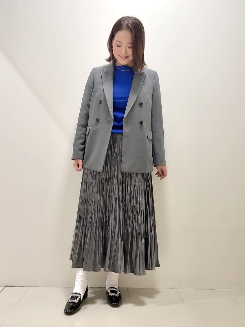 YUIさんの「UNTITLED｜【セットアップ可】ウールライク ダブルブレストジャケット」を使ったコーディネート