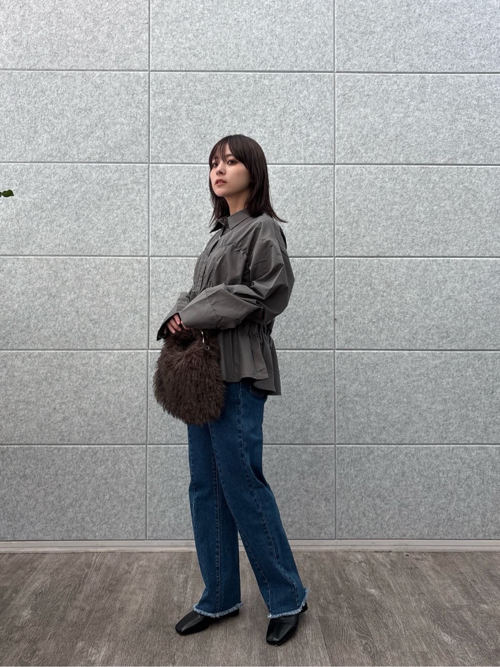erikaさんの「INDIVI｜センターピンタックデニム」を使ったコーディネート