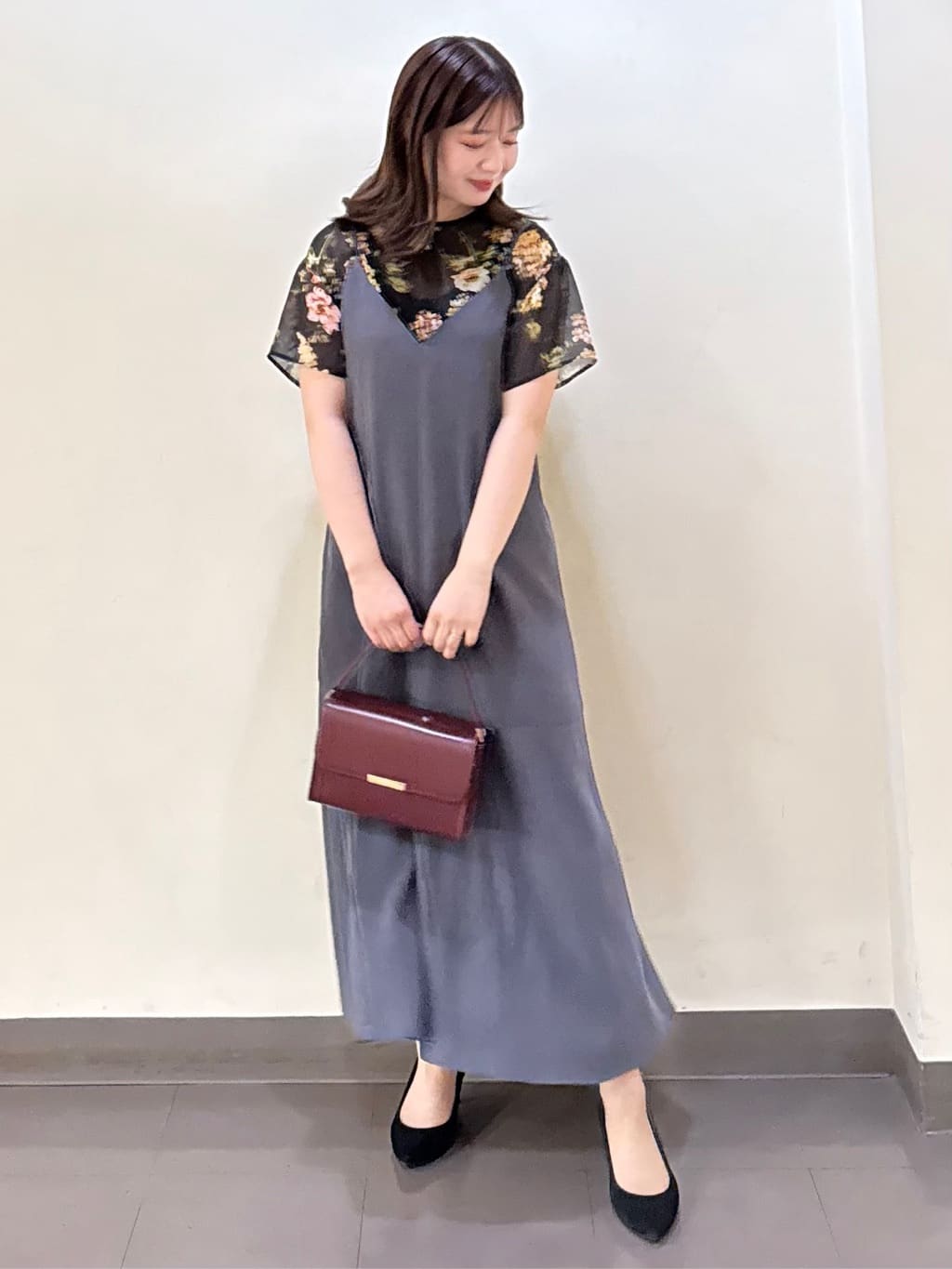 いくみさんの「UNTITLED｜【洗える/肩紐調節可能】パウダーキャミワンピース」を使ったコーディネート