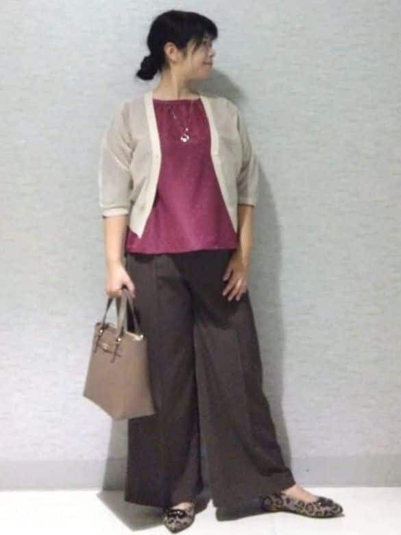 sakoさんの「Reflect｜【一枚で着映える◎】レオパード風ジャカードブラウス」を使ったコーディネート