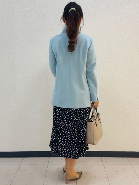 ⭐︎Eimi⭐︎さんの「Reflect｜【SS-4Lサイズ／衿が顔に当たらない◎】スタンドネックミドルコート」を使ったコーディネート