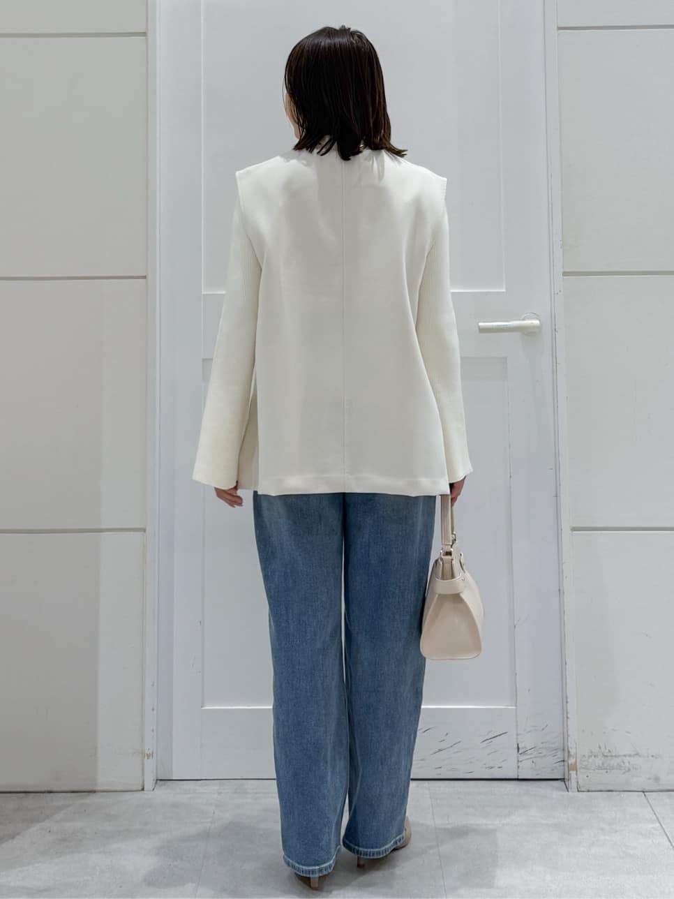 yuka.aさんの「OPAQUE.CLIP｜ストレッチストレートデニム【洗濯機洗い可】」を使ったコーディネート