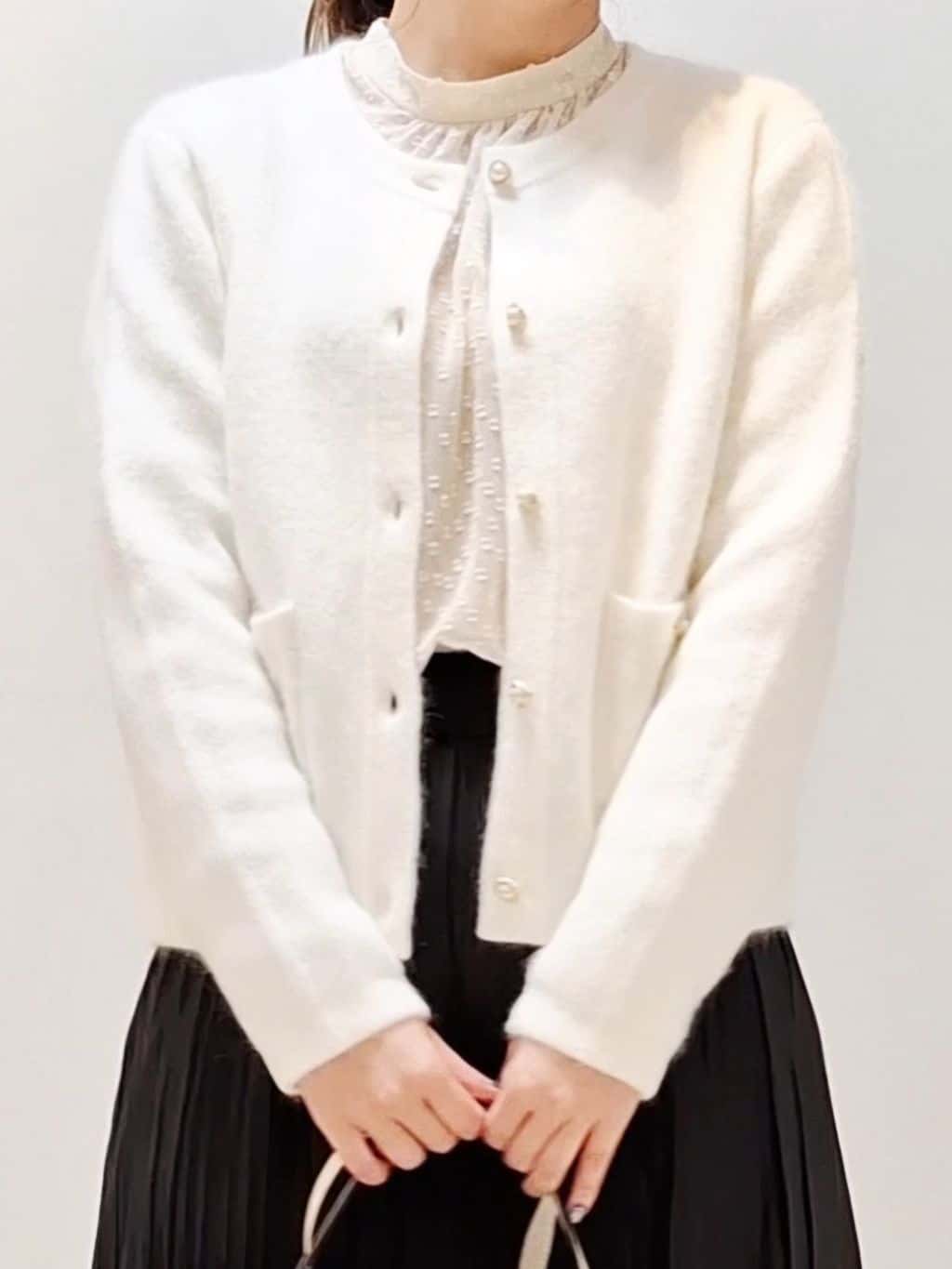 YuKaRiさんの「UNTITLED｜【手洗い可】ジャケット風カーディガン」を使ったコーディネート