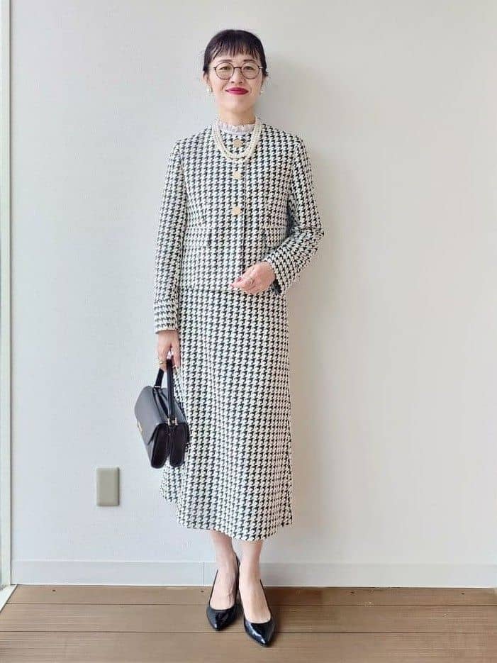 MUTSUKOさんの「UNTITLED｜【セットアップ可能】クラシックチドリ ジャケット」を使ったコーディネート