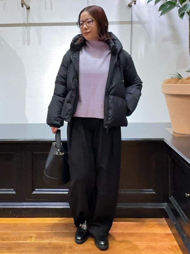 Asamiさんの「DRESSTERIOR｜シュリンクレザーバケットBAG」を使ったコーディネート