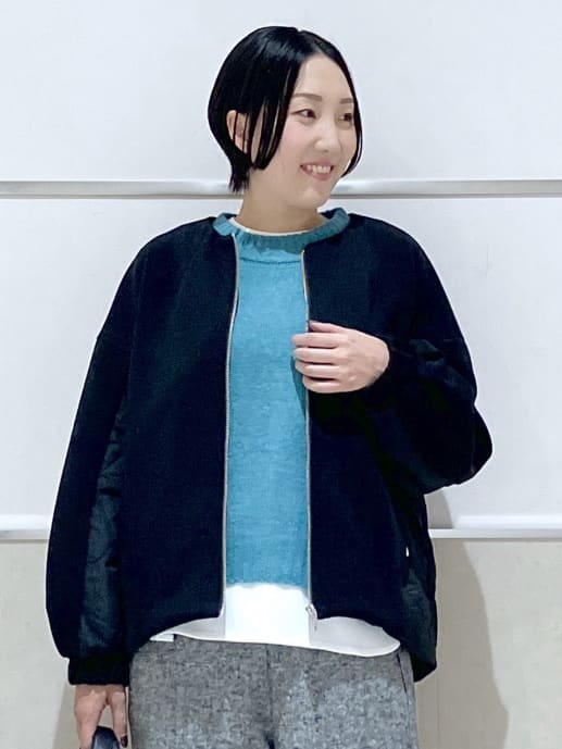 eriko さんの「Dessin｜ダンボールジップブルゾン」を使ったコーディネート