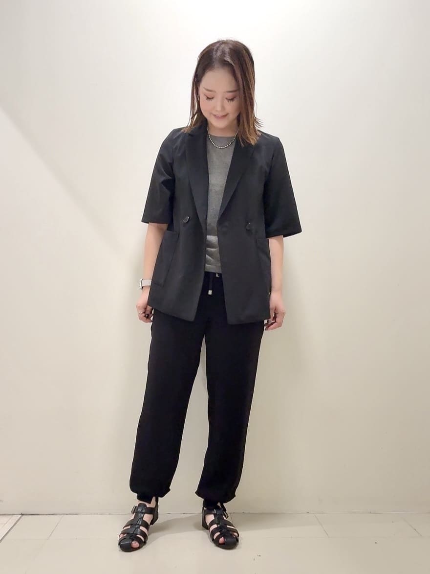 YUIさんの「UNTITLED｜【吸水速乾/洗える】ハーフスリーブジャケット」を使ったコーディネート