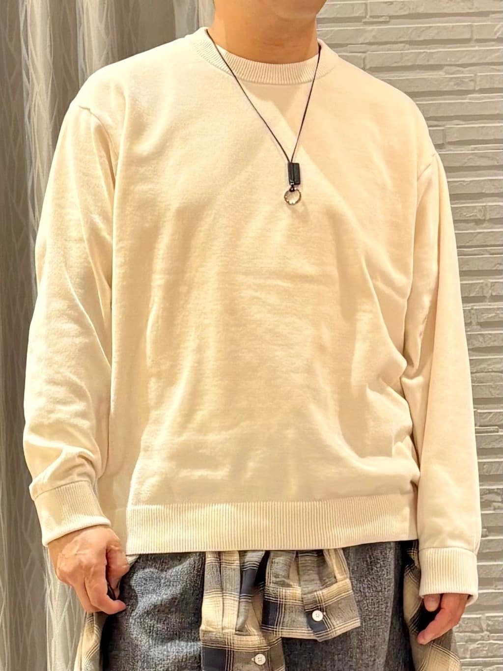 Pーyamaさんの「THE SHOP TK｜【触れるたびに心地良い】ライトモールニット　洗濯機OK/ユニセックスでおすすめ！」を使ったコーディネート