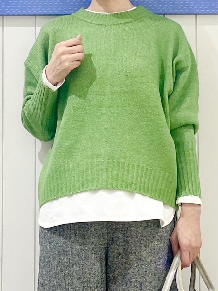 uwatokoさんの「Dessin｜【洗える】クルーネックワイドニット」を使ったコーディネート