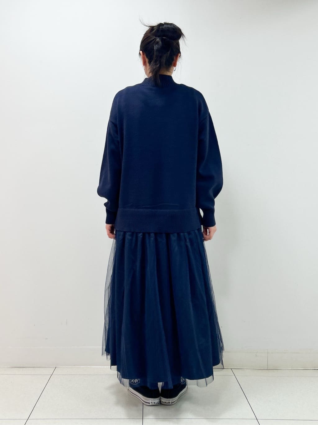 Kaiさんの「Dessin｜【洗える】ニットチュールドッキングワンピース」を使ったコーディネート