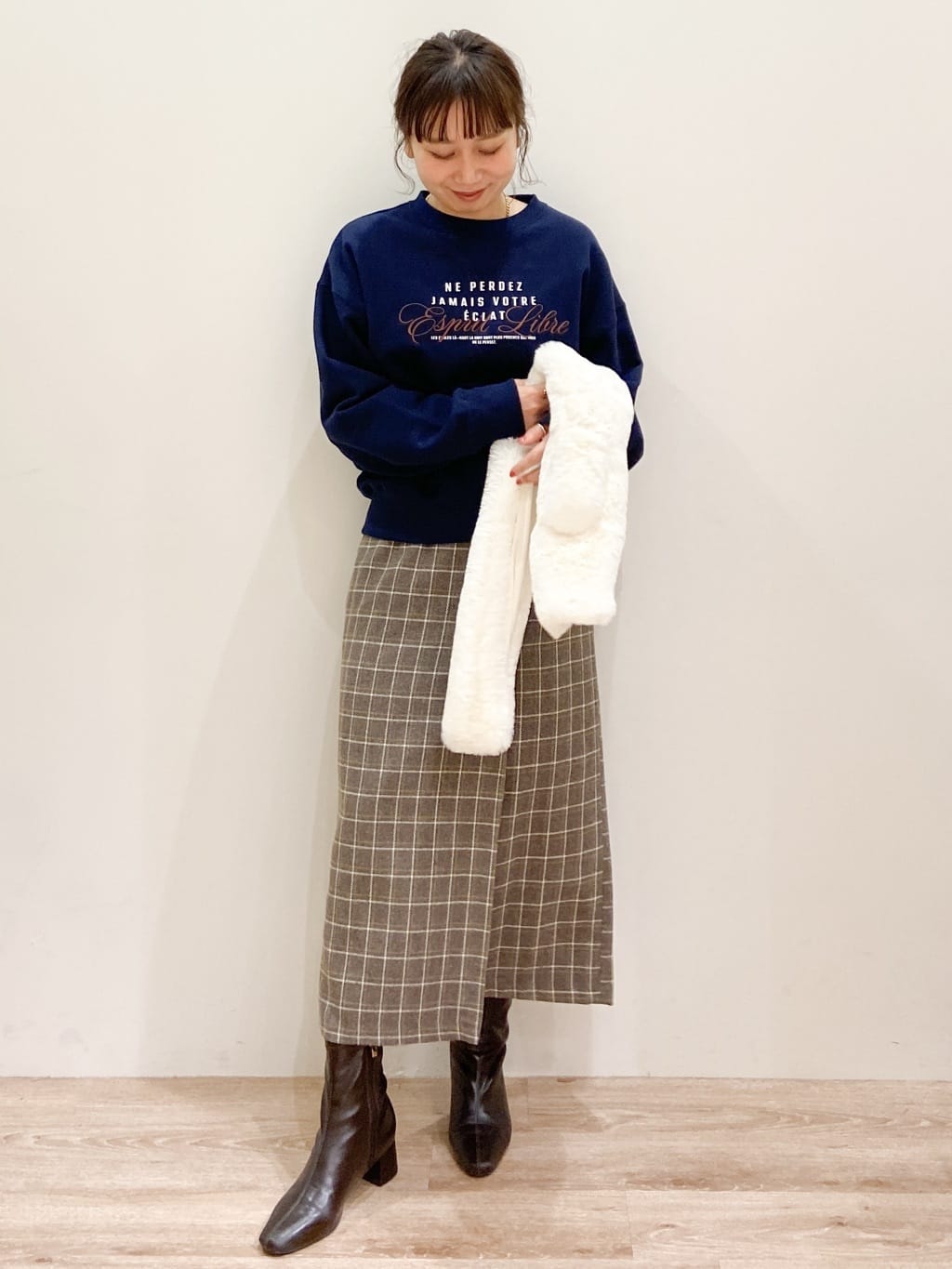 risayanさんの「OPAQUE.CLIP｜裏毛プリント刺繍ロゴ【洗濯機OK】」を使ったコーディネート