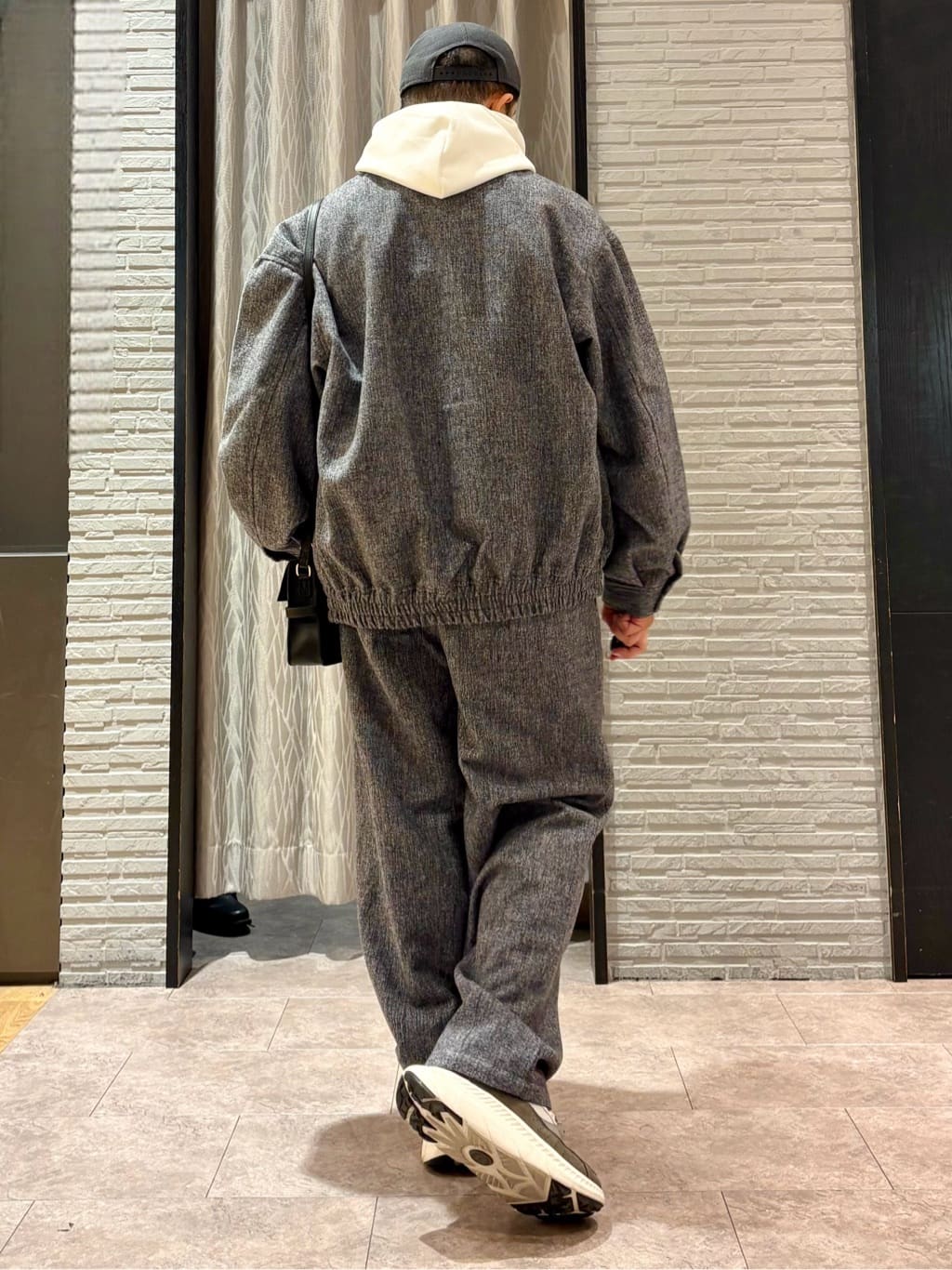Pーyamaさんの「THE SHOP TK｜ツイードフライトビッグブルゾン 【洗濯機OK／セットアップ可】」を使ったコーディネート