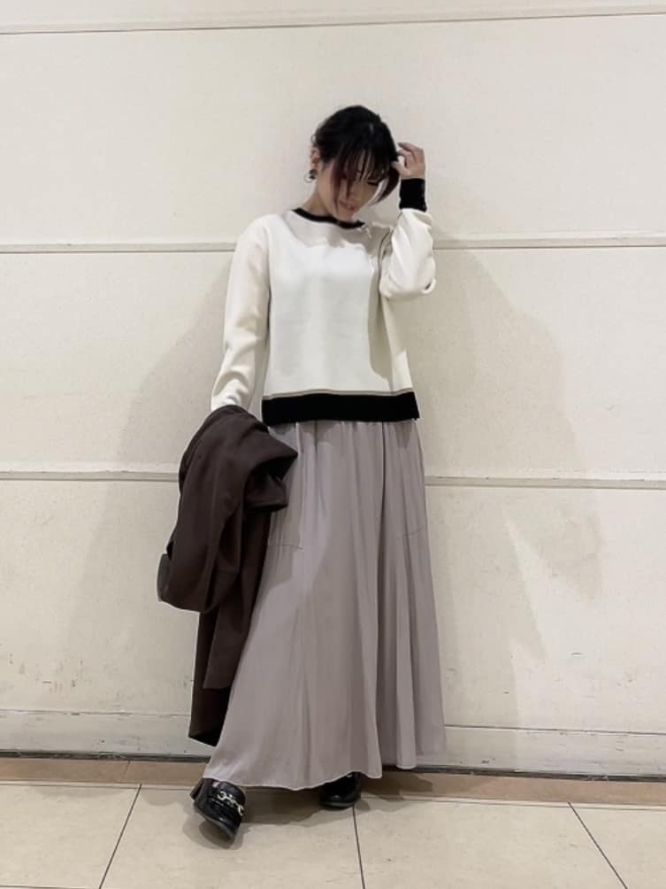 watanabeさんの「UNTITLED｜【洗える/軽羽織り】マシュマロタッチ　スエード調コート」を使ったコーディネート