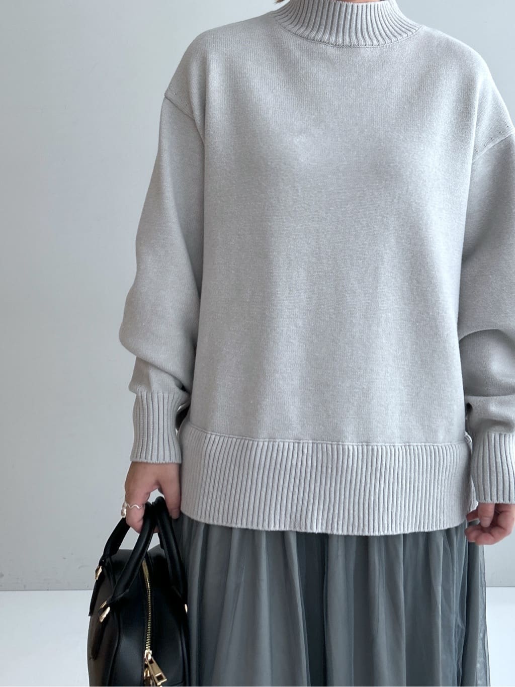 Hirokaさんの「Dessin｜【洗える】ニットチュールドッキングワンピース」を使ったコーディネート