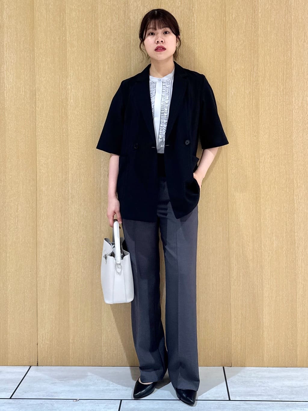 nanaさんの「UNTITLED｜【吸水速乾/洗える】ハーフスリーブジャケット」を使ったコーディネート