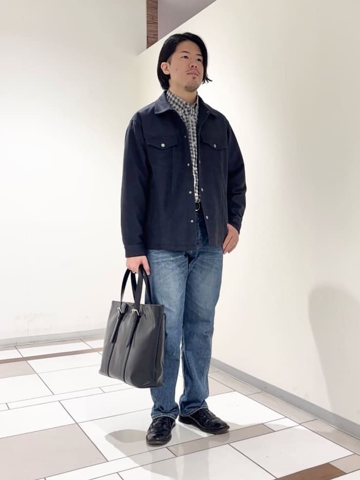 及川さんの「TAKEO KIKUCHI｜チェックボーラーガーゼシャツ」を使ったコーディネート