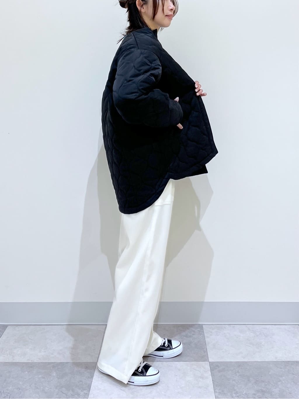 canaさんの「Dessin｜【洗える】クルーネックワイドニット」を使ったコーディネート