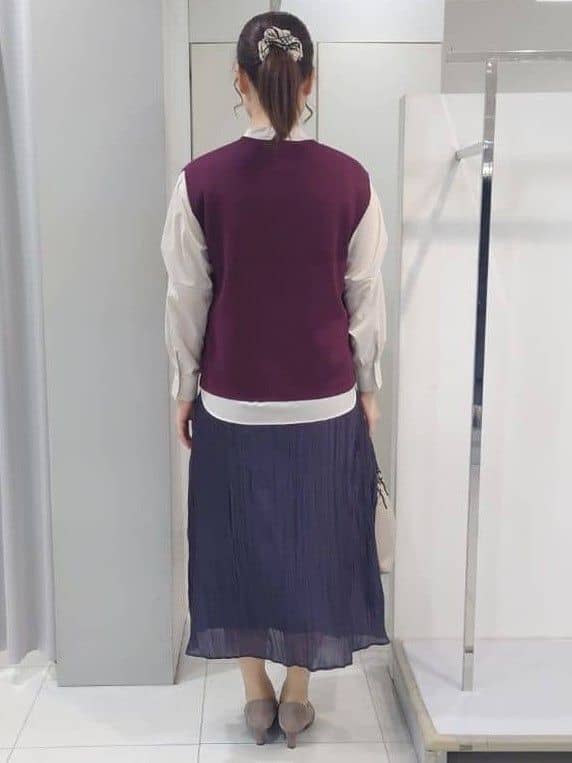 AZUSAさんの「Reflect｜【さらっと一枚で決まる／重ね着にもおすすめ◎】タックスリーブシャツブラウス」を使ったコーディネート