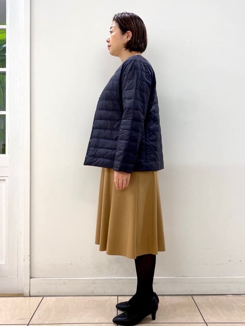 ksmさんの「Reflect｜【選べる8色／スカートにもパンツにも◎】ウール混ボートネックニット」を使ったコーディネート