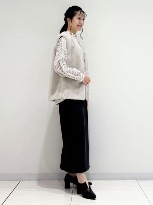kayoさんの「INDIVI｜ミンク調フェイクファージレ」を使ったコーディネート
