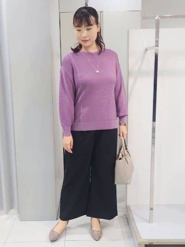 AZUSAさんの「Reflect｜【パンツ合わせにぴったり◎】ゆったりオフボディニット」を使ったコーディネート