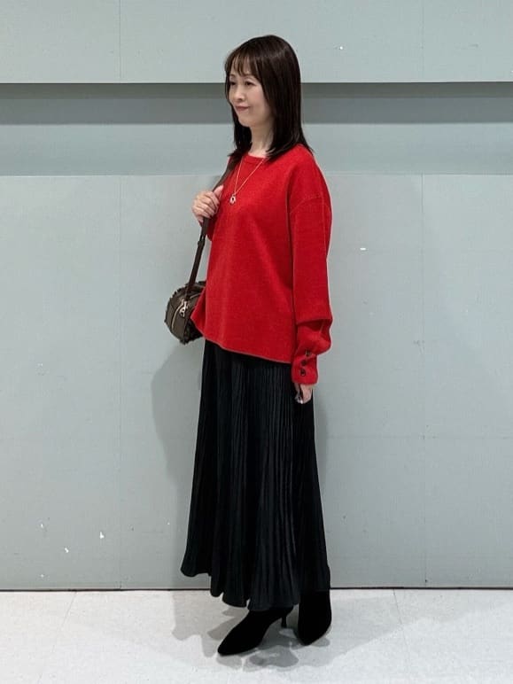 makiさんの「UNTITLED｜【アンサンブル可/洗える】ウールミラノリブニット」を使ったコーディネート