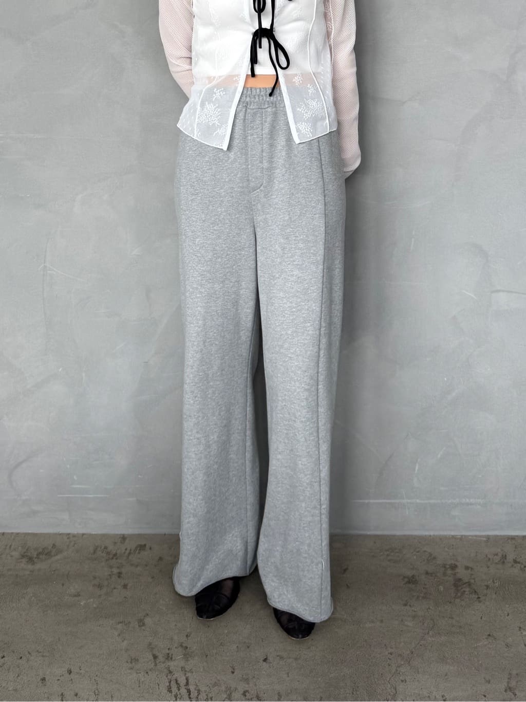 uchi__yamaさんの「CODE A｜【Re】ribbon sweat pants」を使ったコーディネート