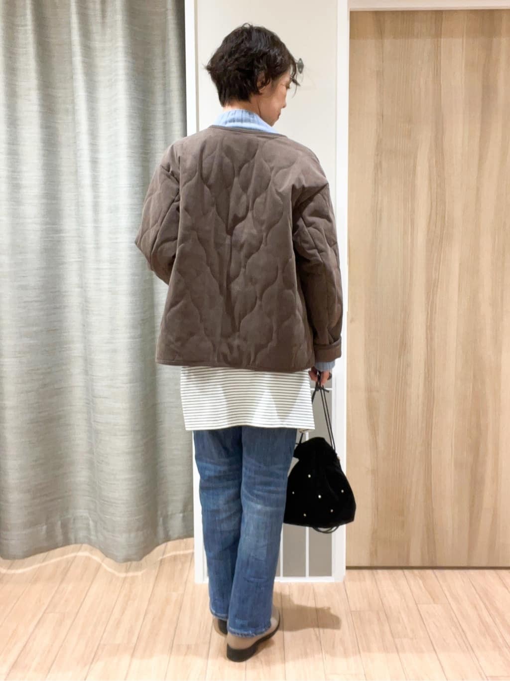 ヨッコさんの「grove｜【2WAY・リバーシブル】大人が着たい上品コーデュロイジャケット」を使ったコーディネート