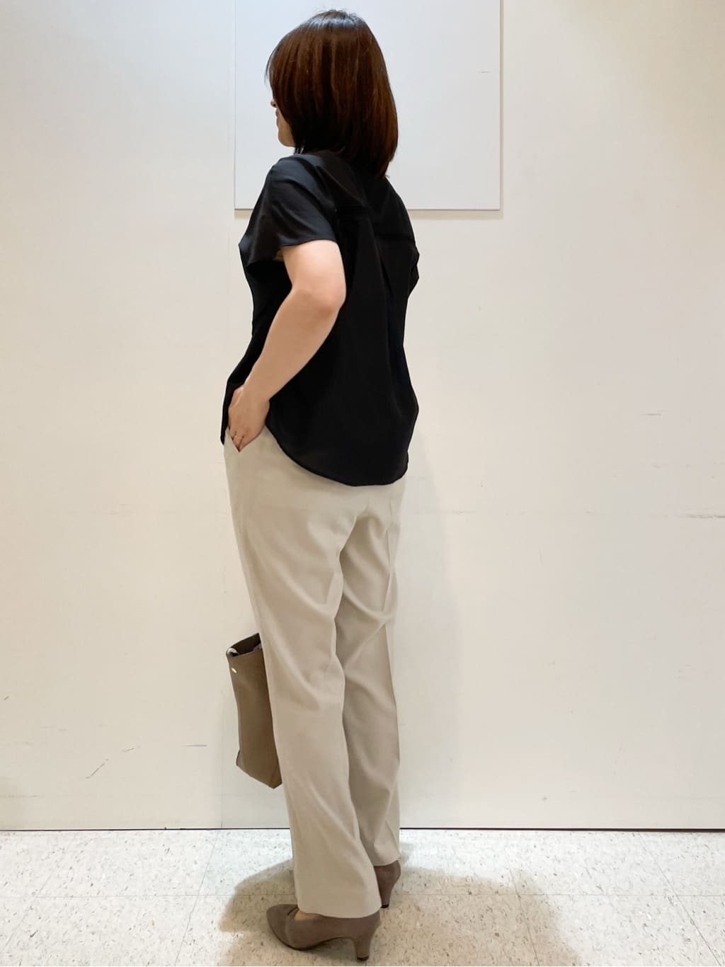 めいさんの「Reflect｜【マシンウォッシュ可】リネンライクフレアパンツ」を使ったコーディネート