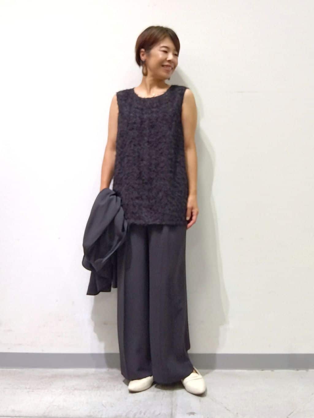 Kさんの「INDIVI｜【軽く羽織れる！】ダブルジャケット」を使ったコーディネート