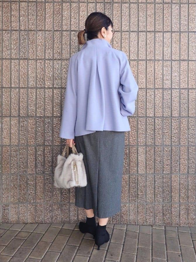 MUTSUKOさんの「UNTITLED｜【着回しが効く／オンオフアウター】ウールショートコート」を使ったコーディネート