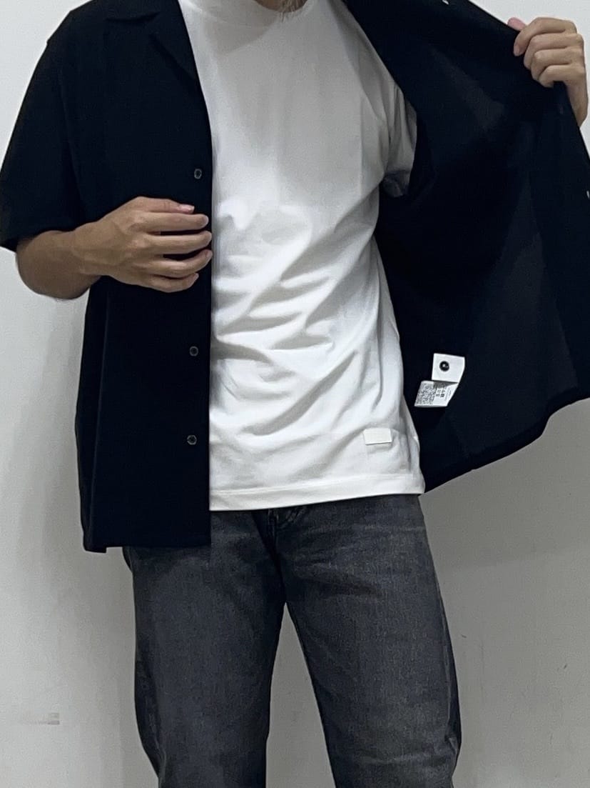 Hiroさんの「TAKEO KIKUCHI｜【COOL CITY WEAR】エアートール オープンカラーシャツ /接触冷感・通気性」を使ったコーディネート